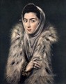 La dama de la piel 1577 Manierismo Renacimiento español El Greco